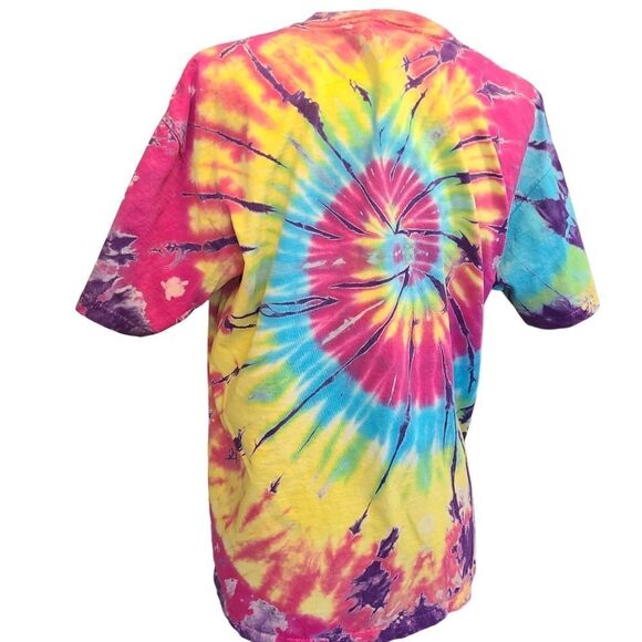 ANVIL Tie Dye Vintage T-Shirt "Freak In The Room" Sz L - Picture 7 of 9